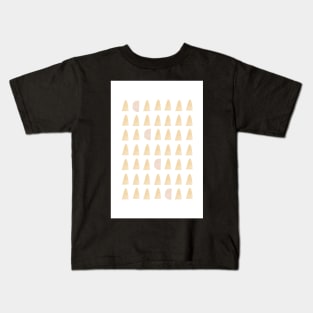 Yellow traingle pattern Kids T-Shirt